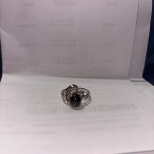 Chic gold White and Black Women's Ring